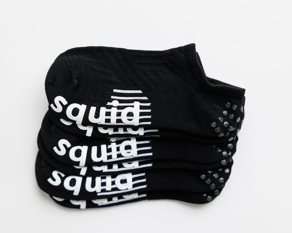 Squid Socks Blackout Grip Socks | No-Show
