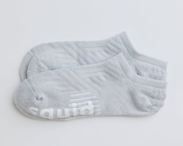 Squid Socks Grey Grip Socks | No-Show