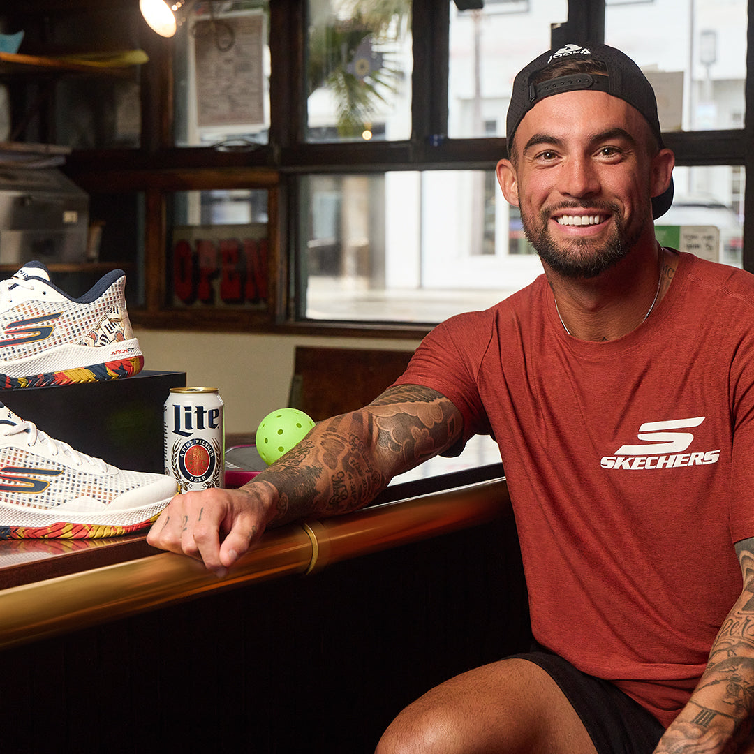 Skechers Viper Court Pro - Mens Pickleball Shoes - Tyson McGuffin and Miller Lite