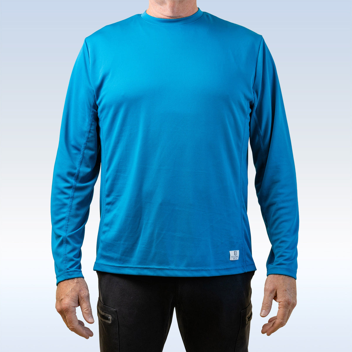Men's Mykonos Blue Long Sleeve Tee