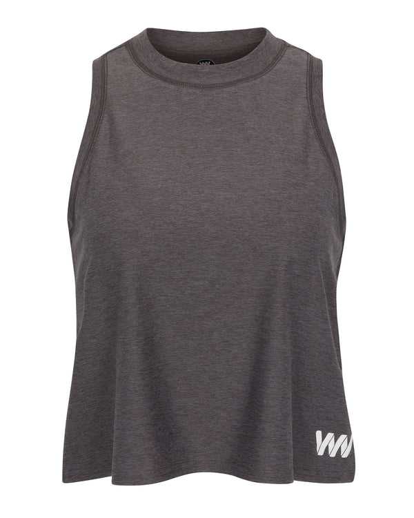 Wringer Wear Women's Logo Performance Tank | Heather Forged Iron