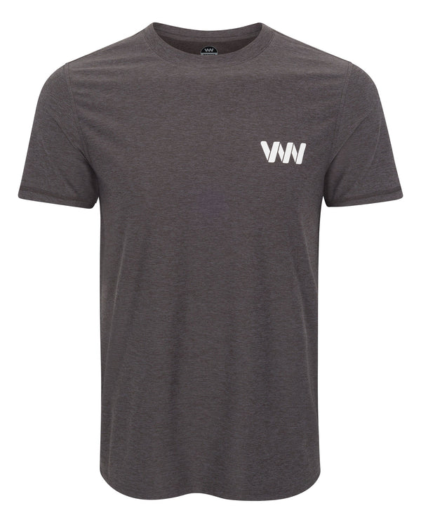 Wringer Wear Men's Logo Performance Tee | Heather Forged Iron