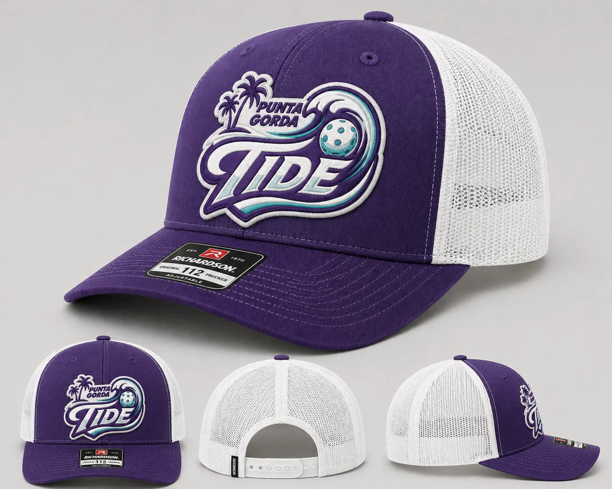 AFPL Official Punta Gorda Tide Team Trucker Hat | All Florida Pro League Pickleball Snapback