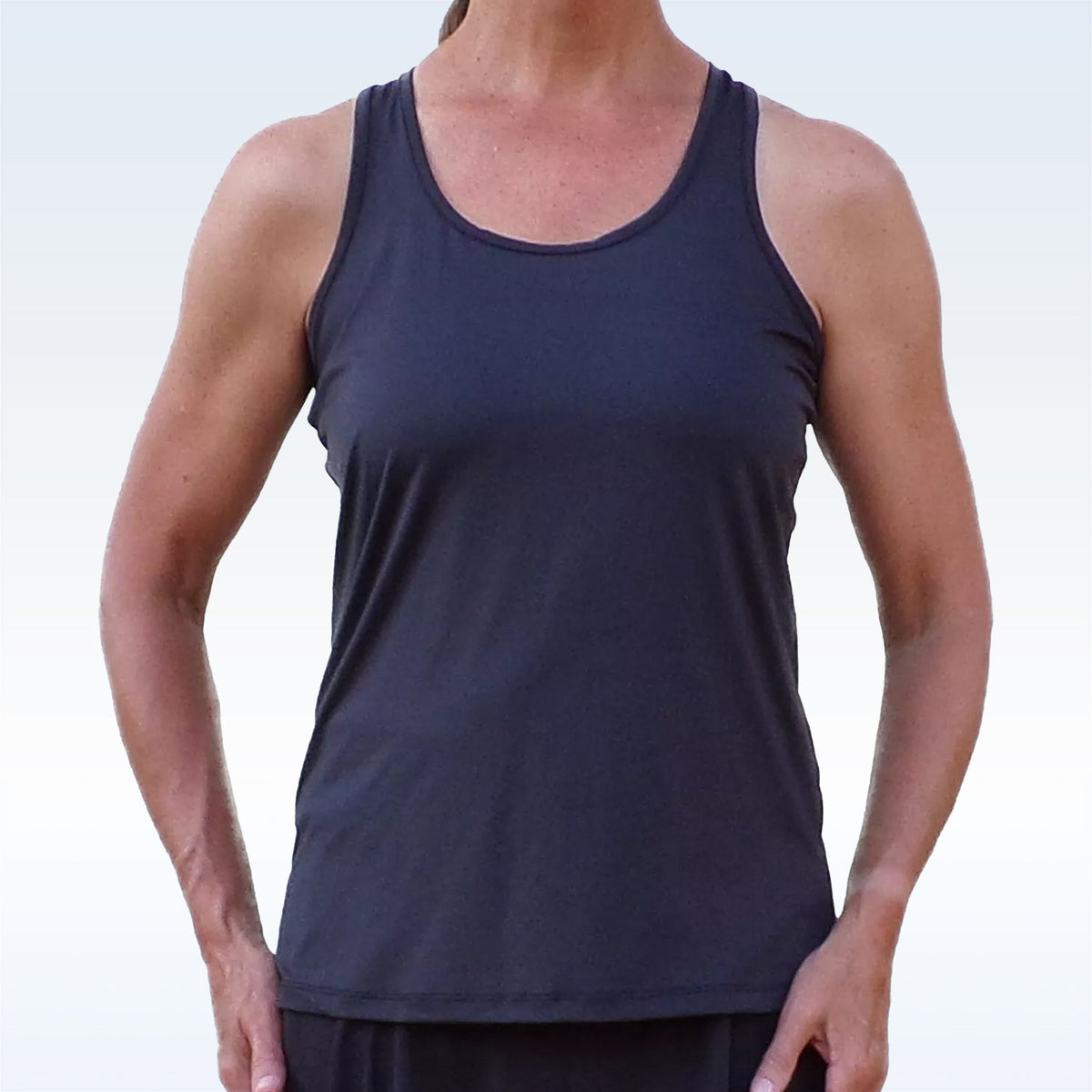 Black Racerback Tank