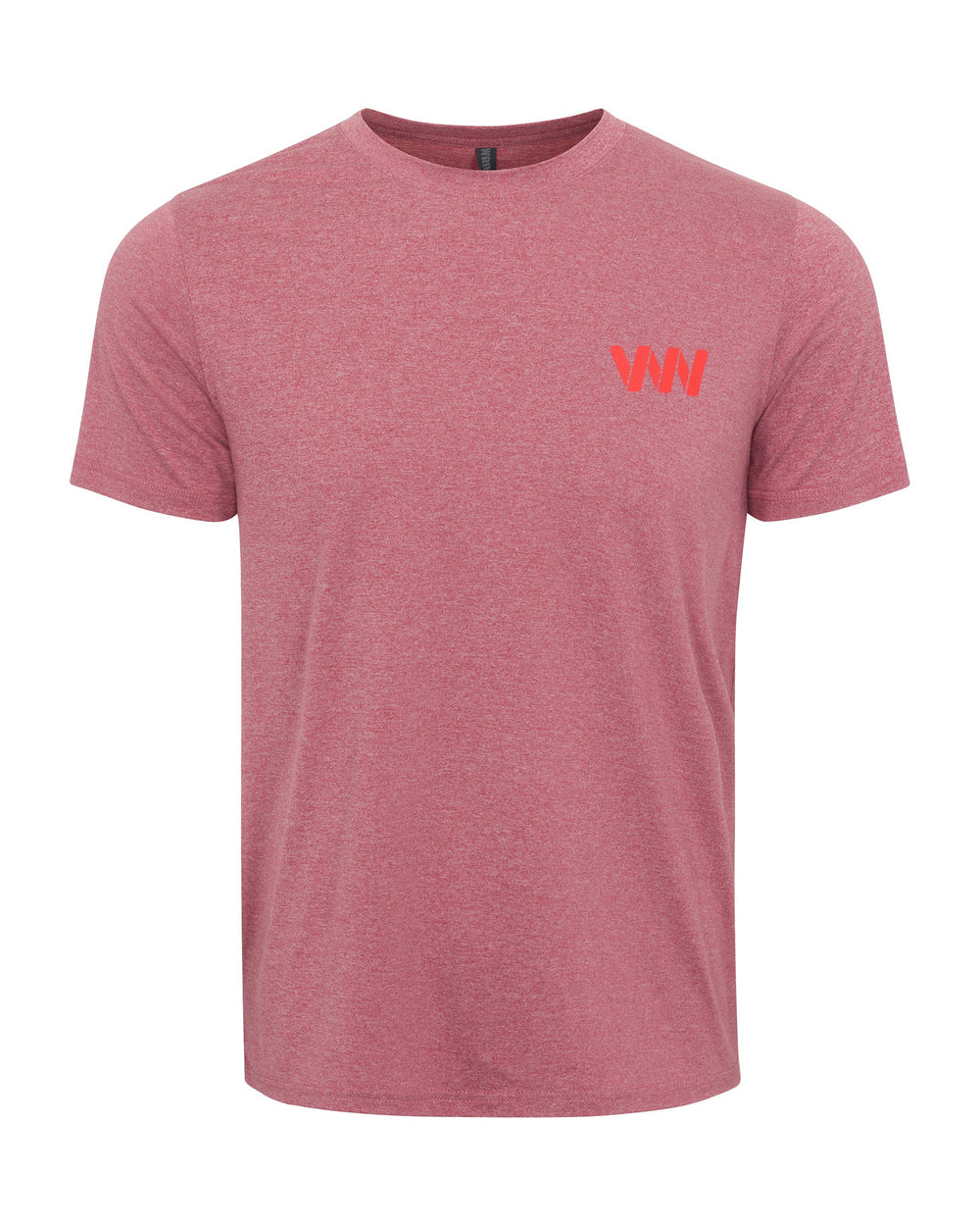 Wringer Wear Men's Logo Performance Tee | Heather Sun Dried Tomato