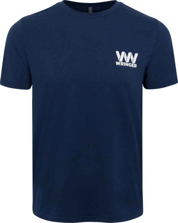 Wringer Wear Men's Fast Hands Graphic Tee | Heather Navy