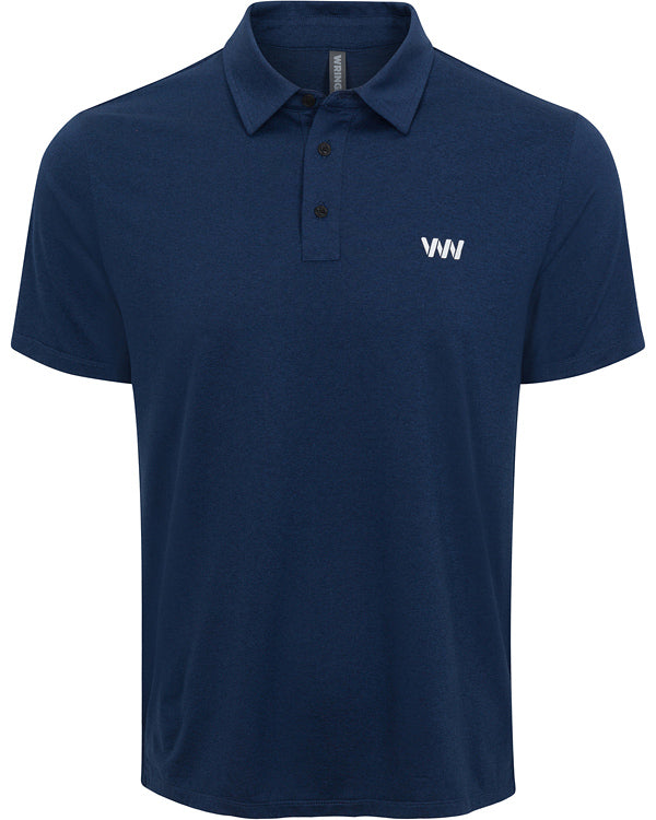 Wringer Wear Men's Everyday Performance Polo | Heather Navy