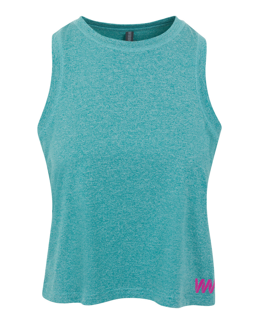 Wringer Wear Women's Logo Performance Tank | Heather Deep Lake