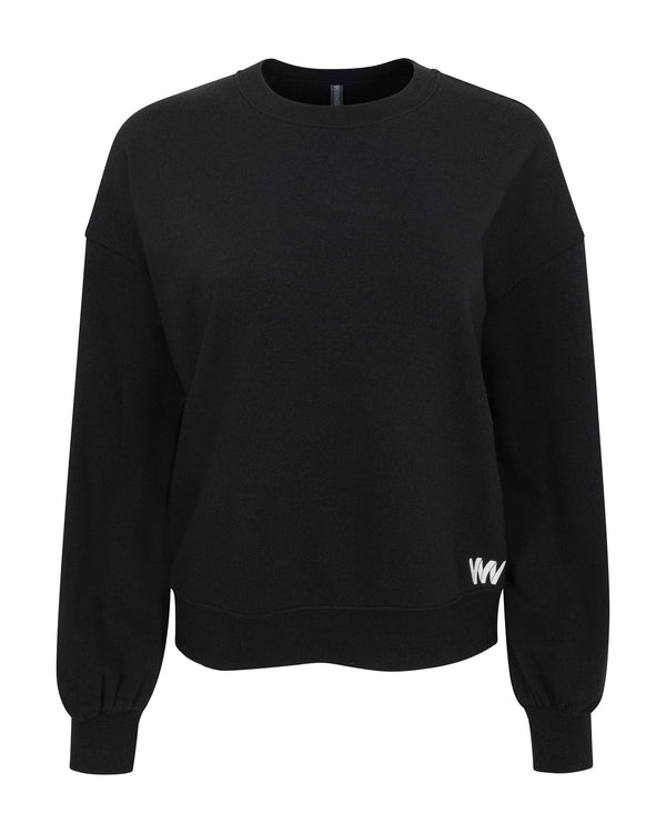 Wringer Wear Women's Crew Neck Sweatshirt | Black