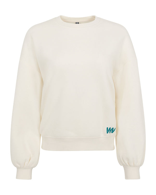 Wringer Wear Women's Crew Neck Sweatshirt | Whisper White