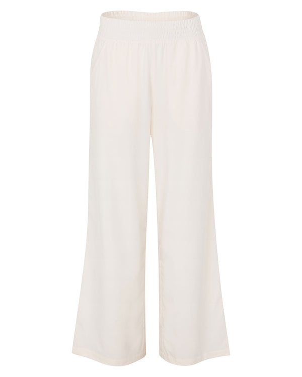 Wringer Wear Women's Wide Leg Pant | Whisper White