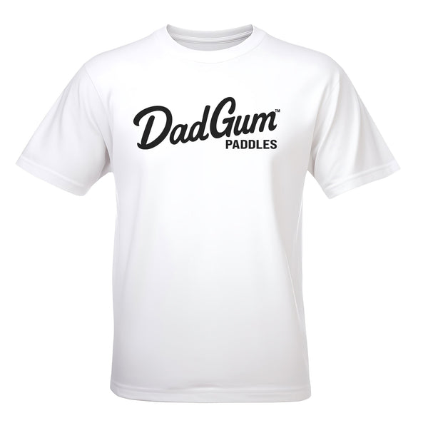 DadGum Script Pickleball Tee | White