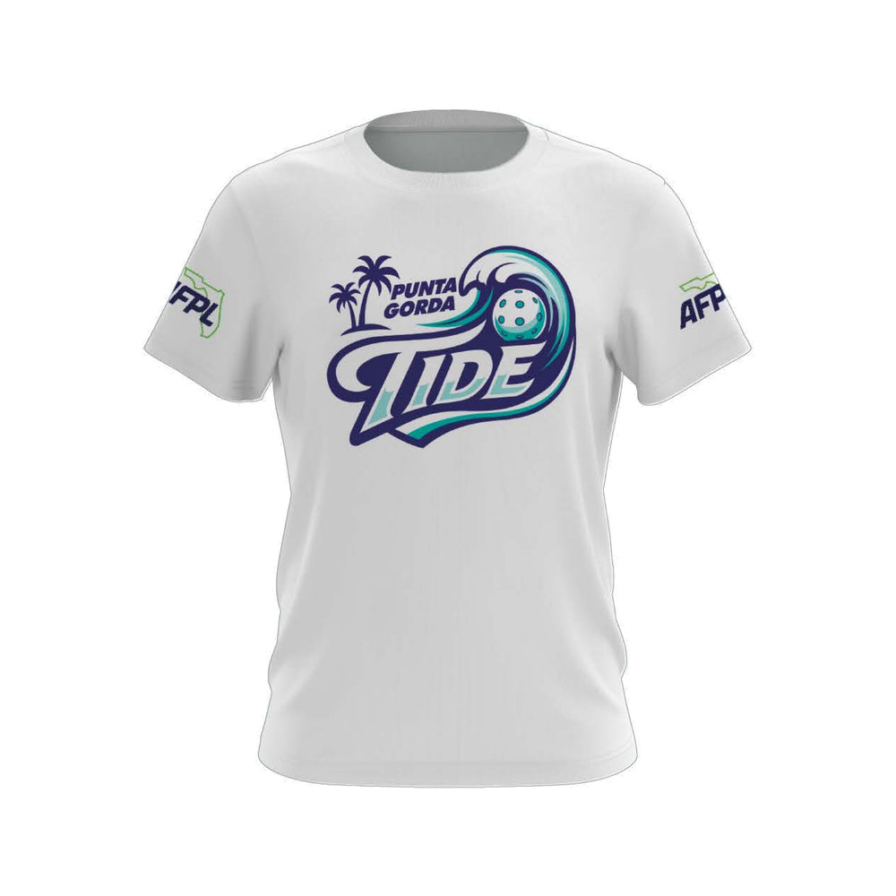 Punta Gorda Tide AFPL team fan shirt, front view