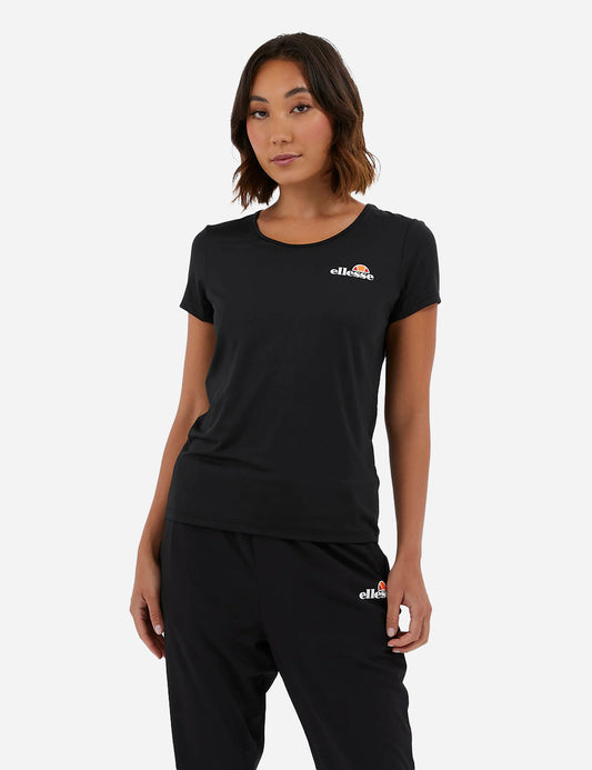 ellesse Barbana Tee Pickleball Shirt - Black Front