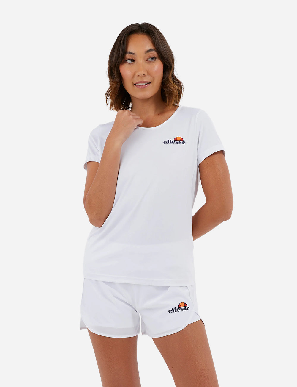 ellesse Barbana Tee Pickleball Shirt - White  Front