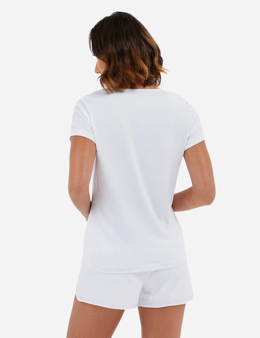 ellesse Barbana Tee Pickleball Shirt - White Back