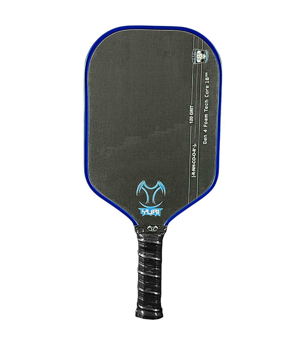Yuri Blaze Blue Pickleball Paddle | 120 Grit Spin Series