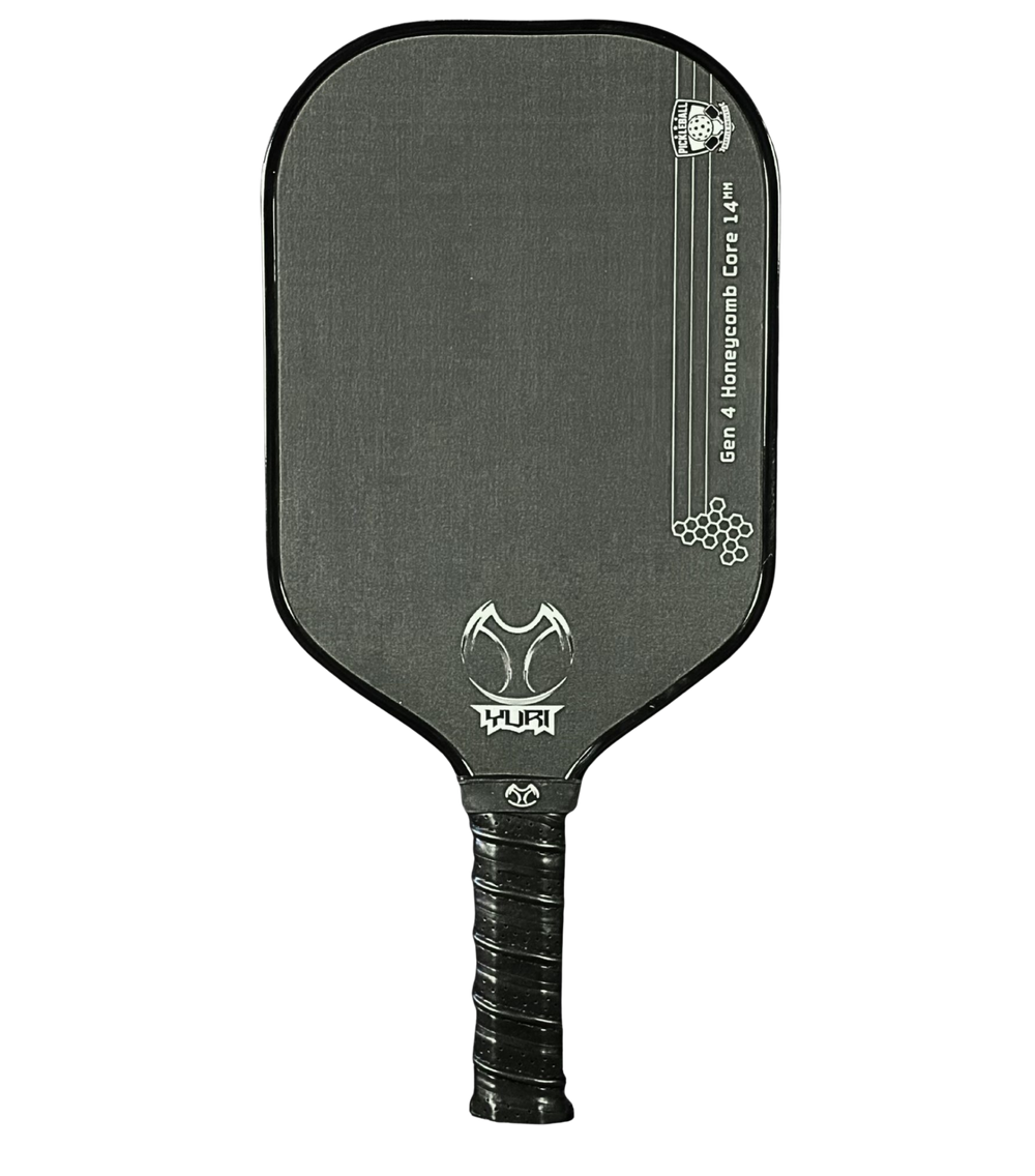 Yuri Jett Black Pickleball Paddle | 120 Grit Spin Series