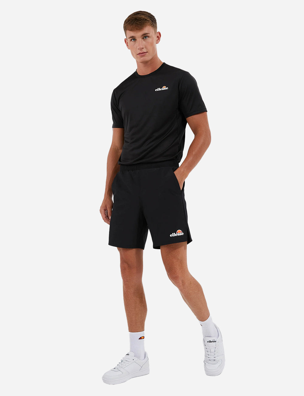 ellesse Oremus 7&quot; Pickleball Short - Black Front