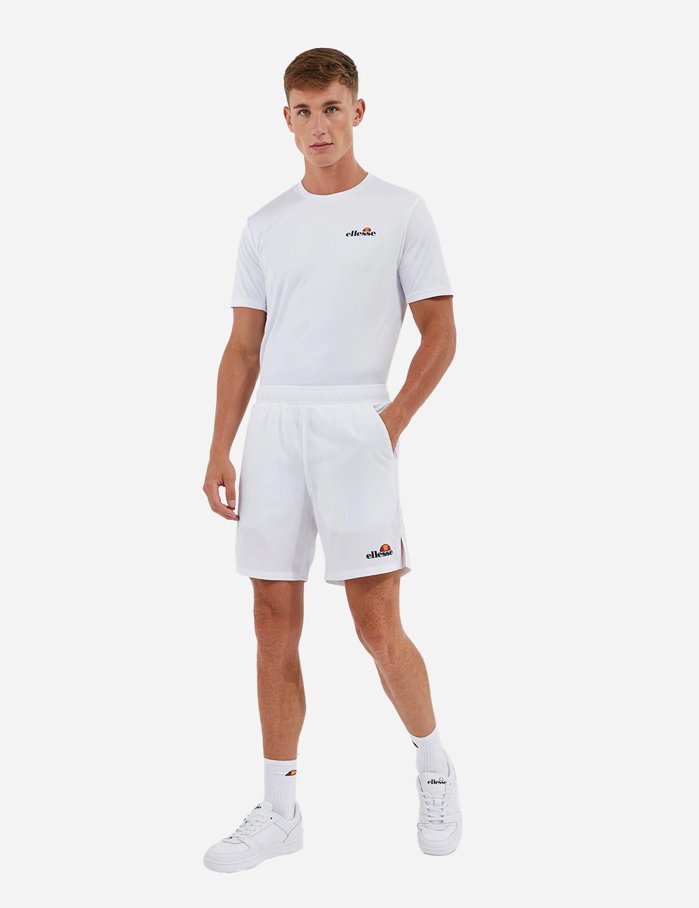 ellesse Oremus 7&quot; Pickleball Short - White Front