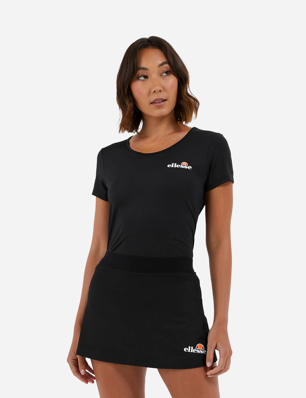 ellesse Ponza Pickleball Skort - Black Front