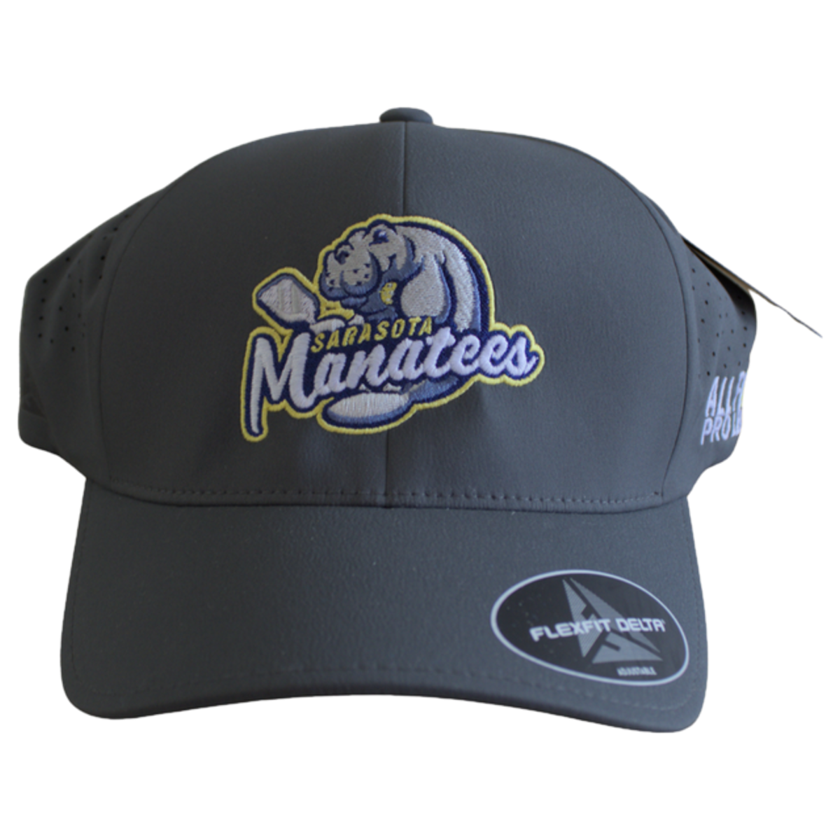 AFPL Sarasota Manatees team snapback hat, hero cutout