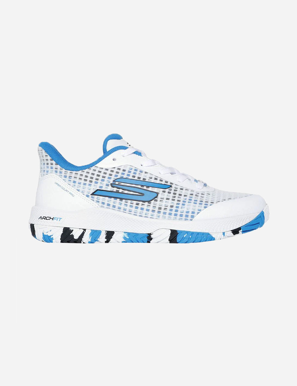 Skechers Viper Court Pro - Womens Pickleball Shoes (White / Blue)
