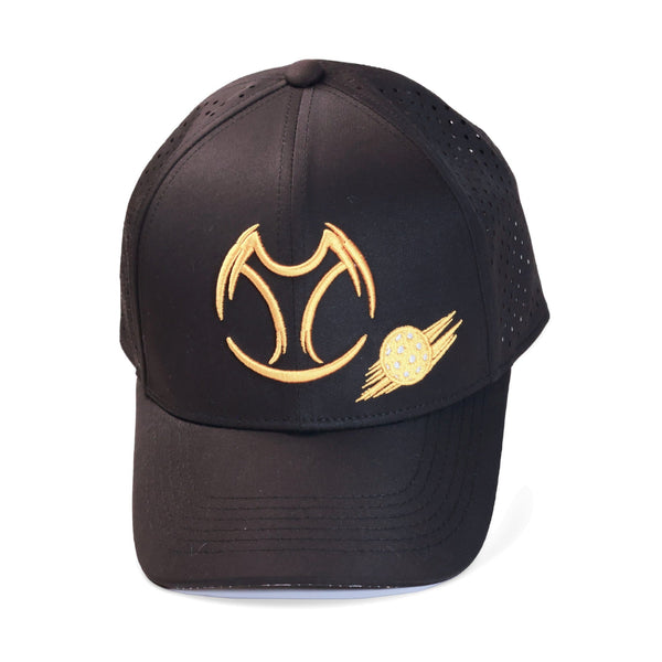 Black and Gold Pickleball Hat V2