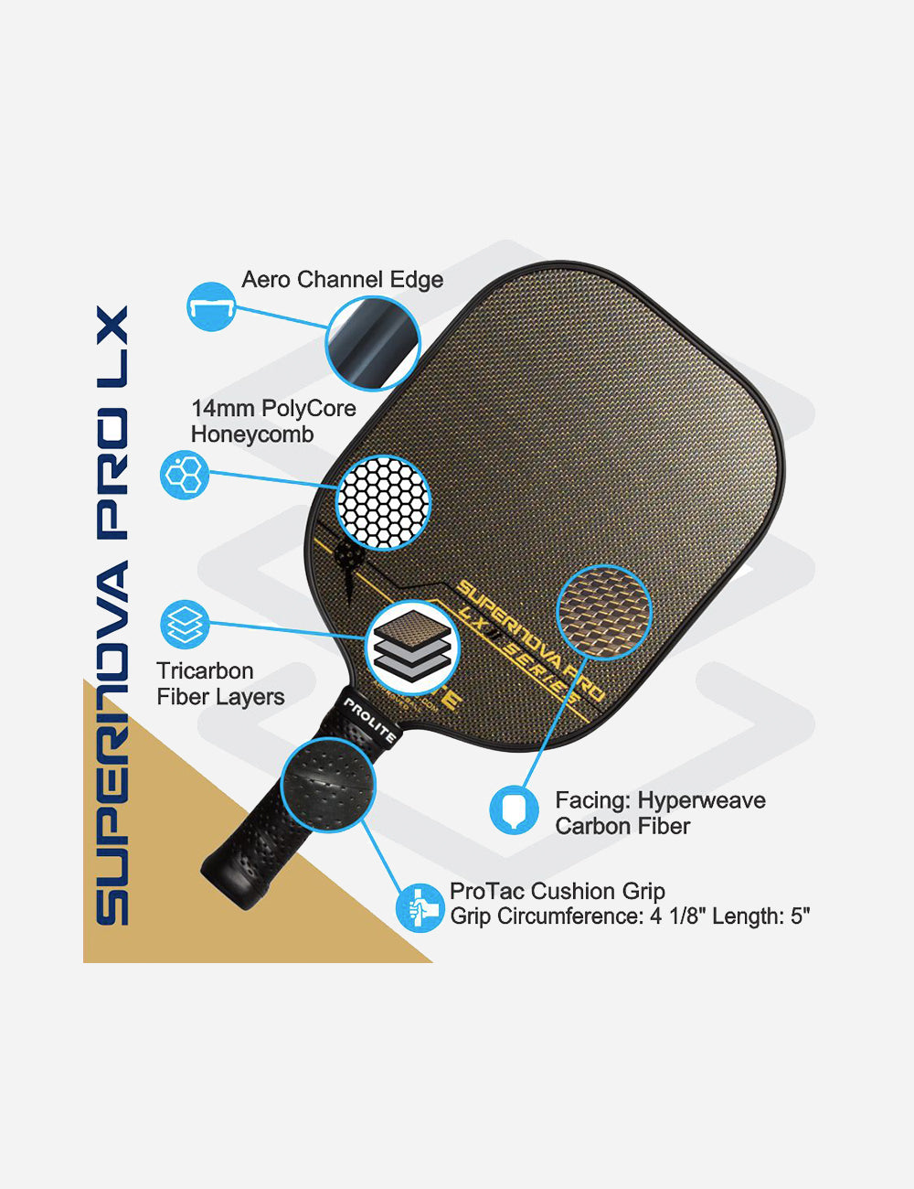 PROLITE Supernova Pro LX Pickleball Paddle