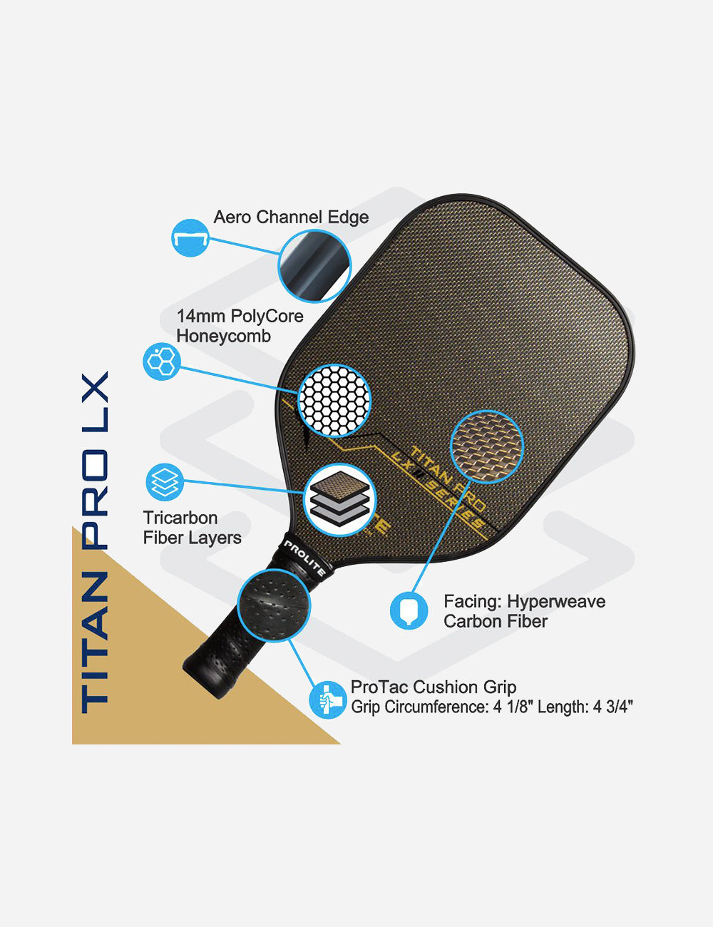 PROLITE Titan Pro LX Pickleball Paddle