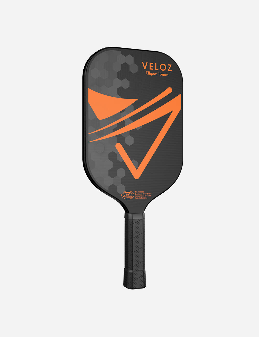 VELOZ Ellipse 13mm Pickleball Paddle Orange